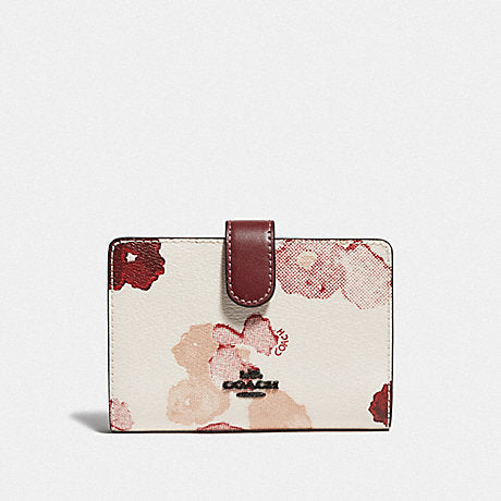 COACH MEDIUM CORNER ZIP WALLET IN SIGNATURE CANVAS