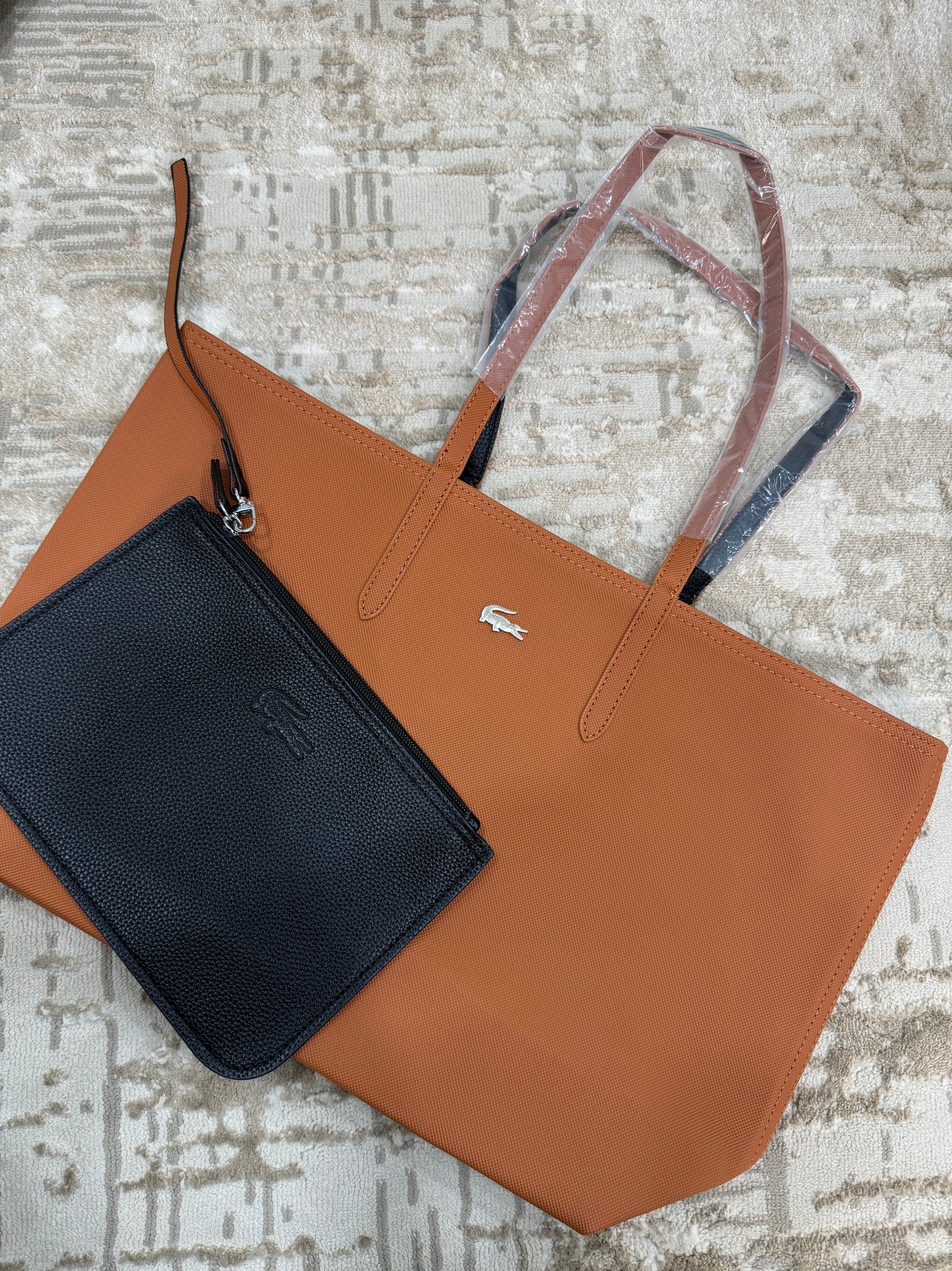 Lacoste tote brown