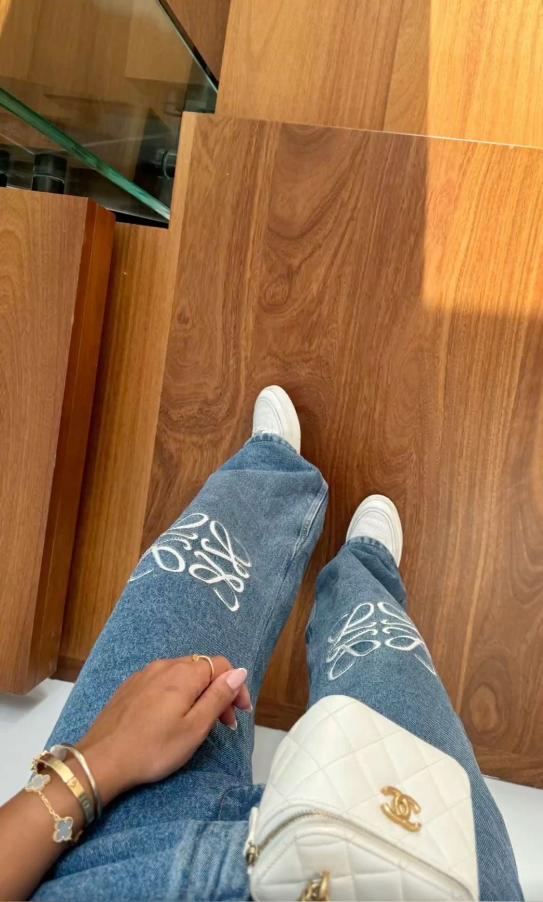 LOEWE  ANAGRAM JEANS