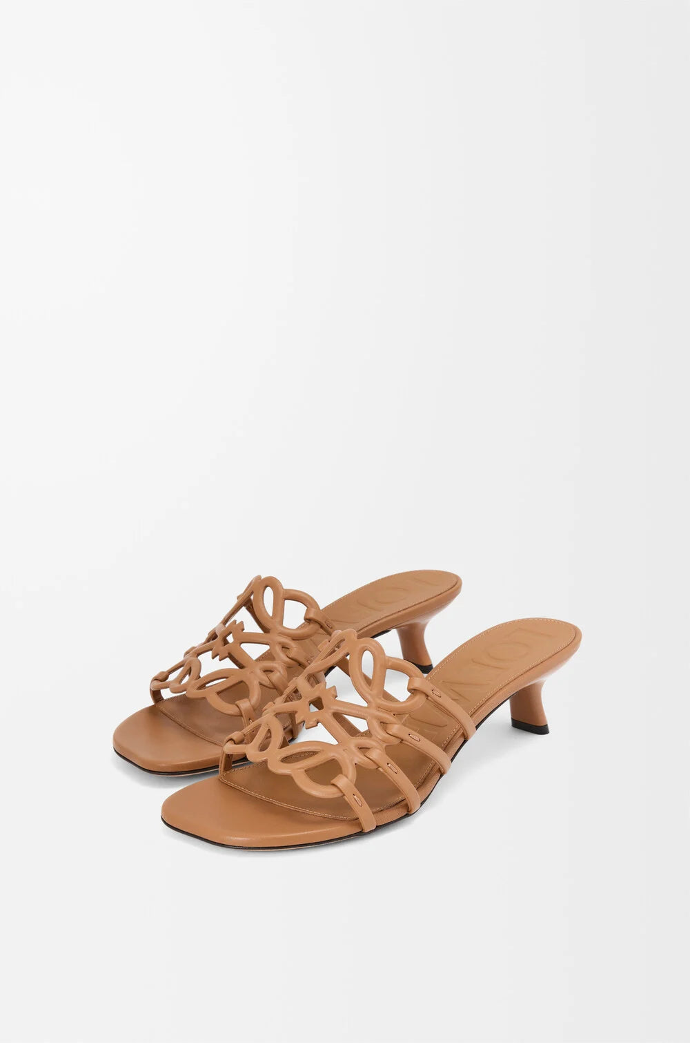 Loewe Petal Anagram slide in soft calfskin