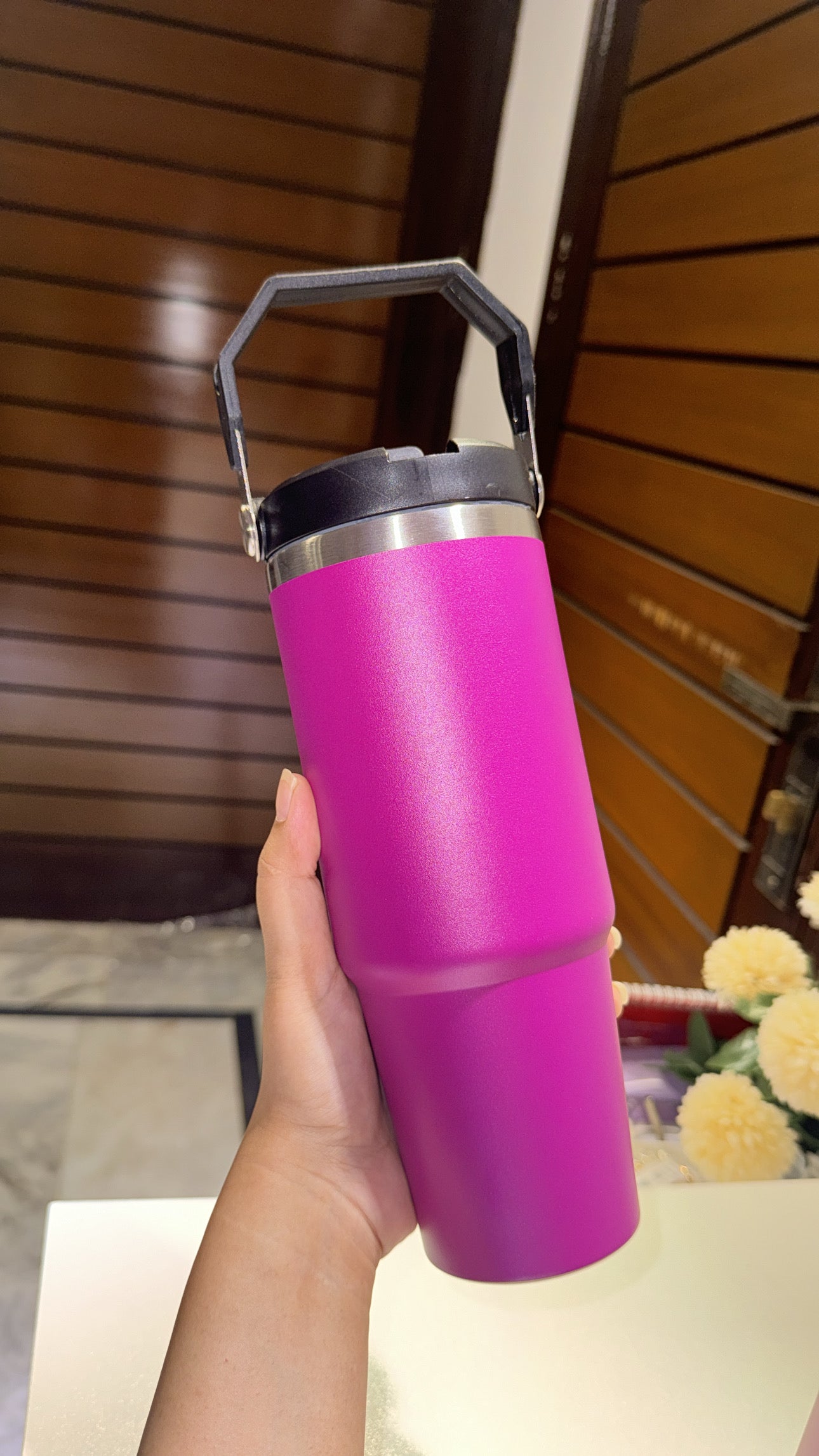 Top handle 30oz tumbler