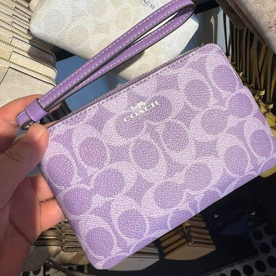 Coach Corner Zip Wristlet