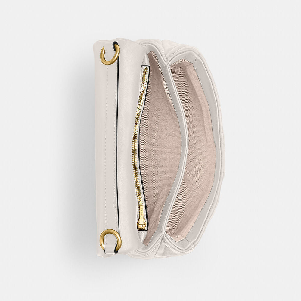 Times Square Tabby 20 Shoulder Bag With Quilting ( chalk)