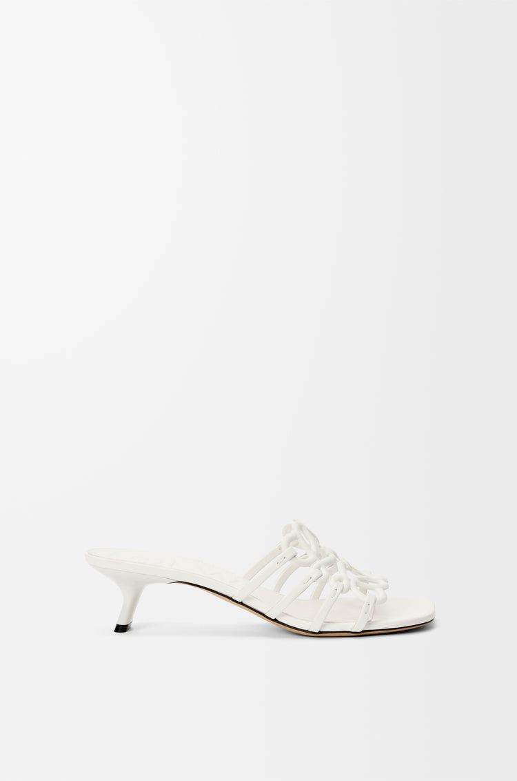Loewe Petal Anagram slide in soft calfskin