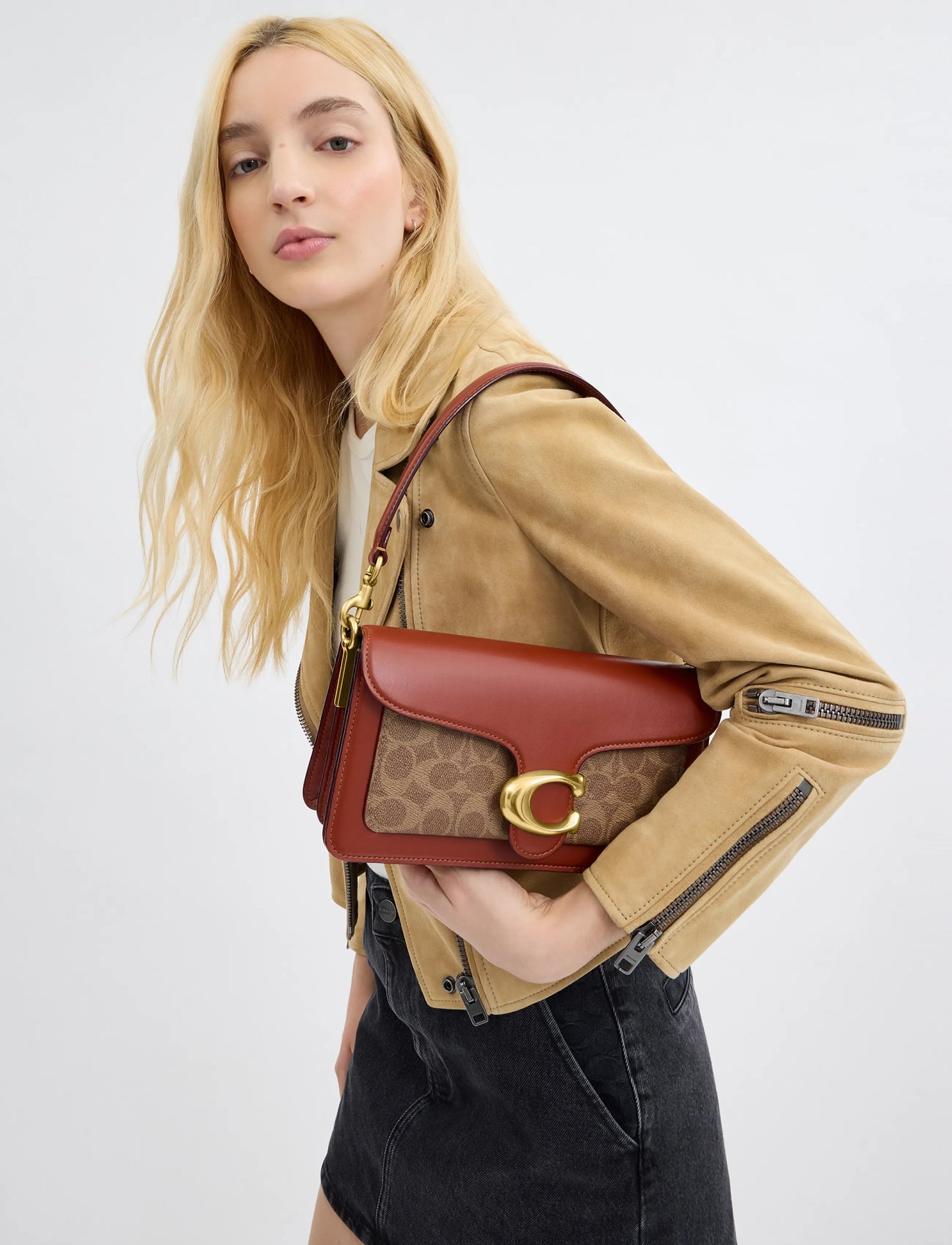 Tabby 26 signature canvas tan brown
