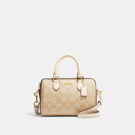 Rowan mini signature canvas beige