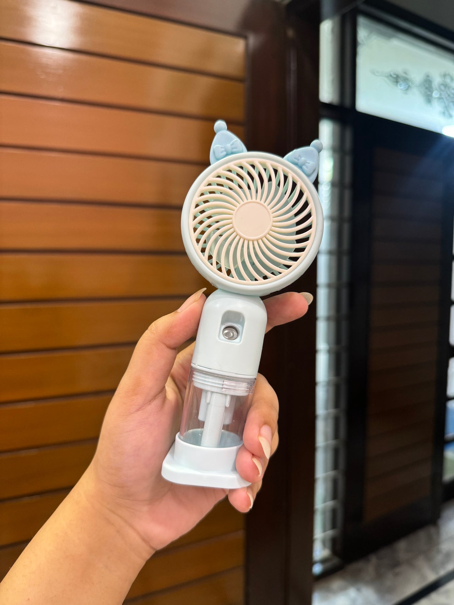 Kuromi Ears Rechargeable Mini Mist Fan /ᐠ - ˕ -マ