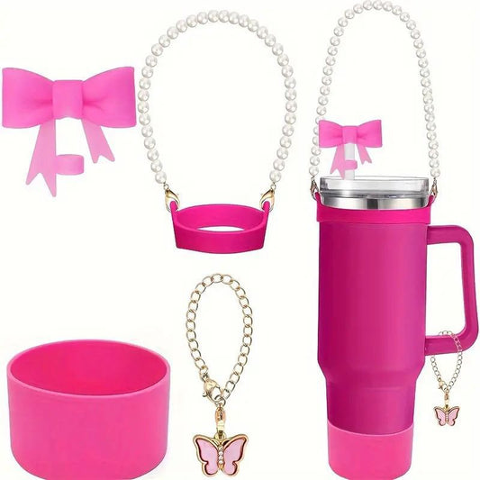 Tumbler accecorie set fushia