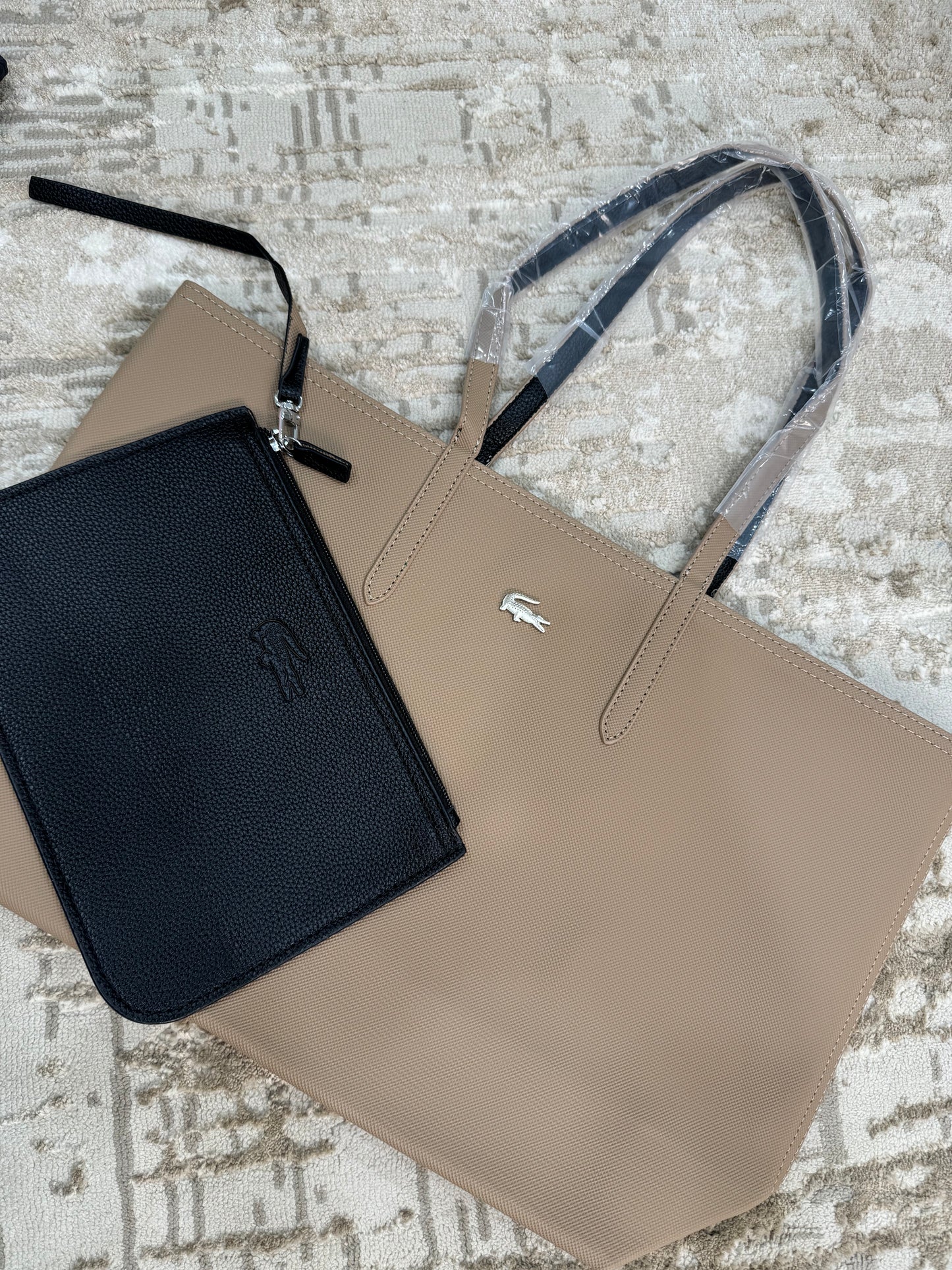 Lacoste tote beige
