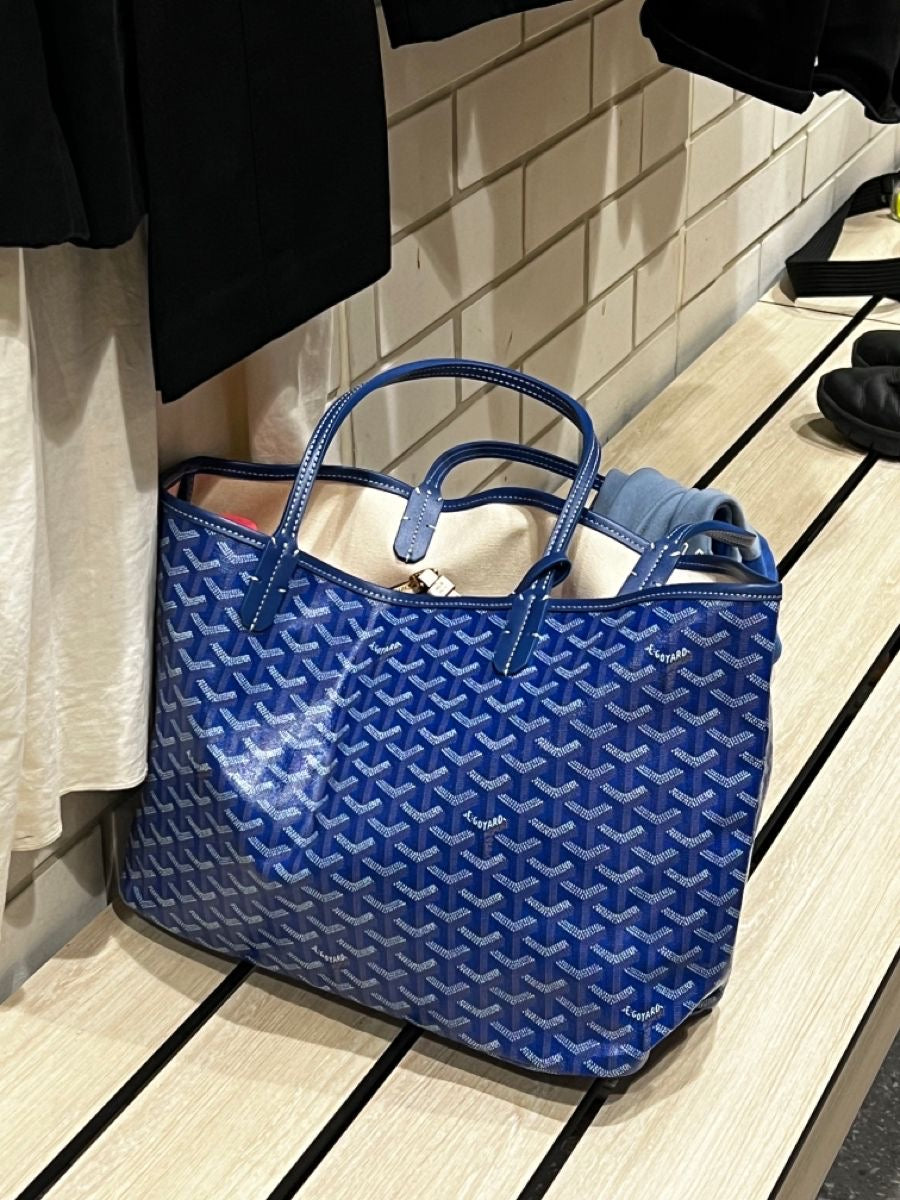 Goyard Medium tote Blue