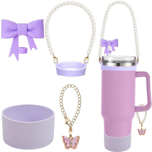 Tumbler accecorie set purple