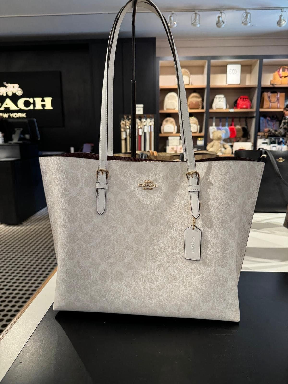 Coach Mollie signature canvas white