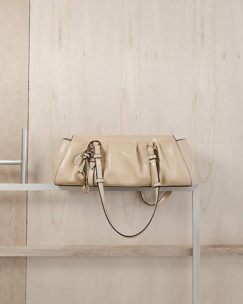Britton Elongated Shoulder Bag - Ivory
