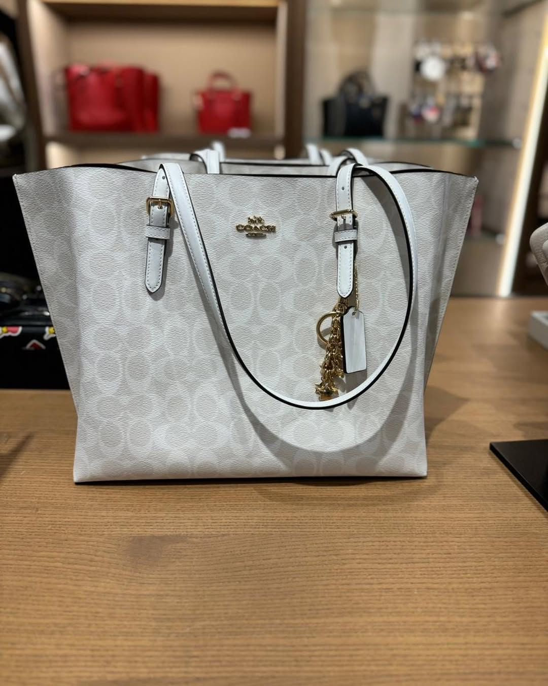 Coach Mollie signature canvas white