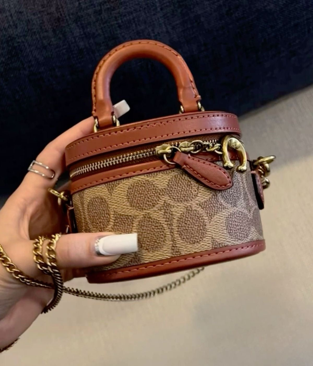 Coach trail brown mini