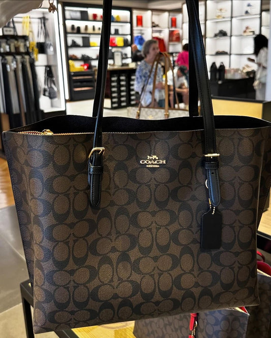 Coach mollie tote in ( coffee )