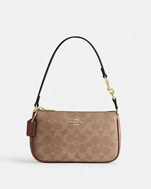 Coach Nolita 19 brown canvas