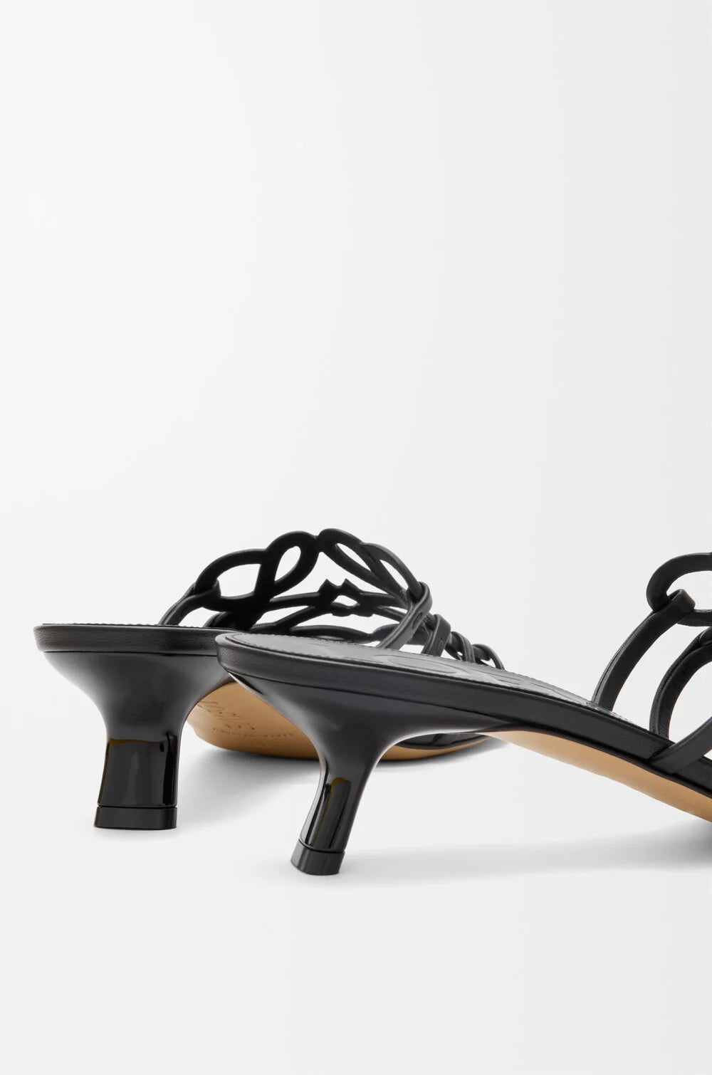Loewe Petal Anagram slide in soft calfskin