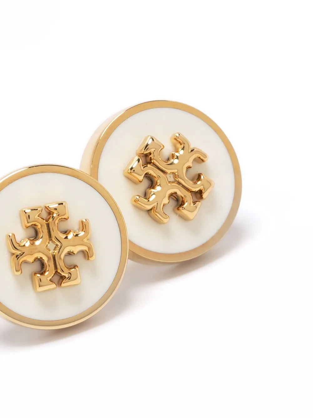 TORY ICON ENAMEL CIRCLE-STUD EARRINGS