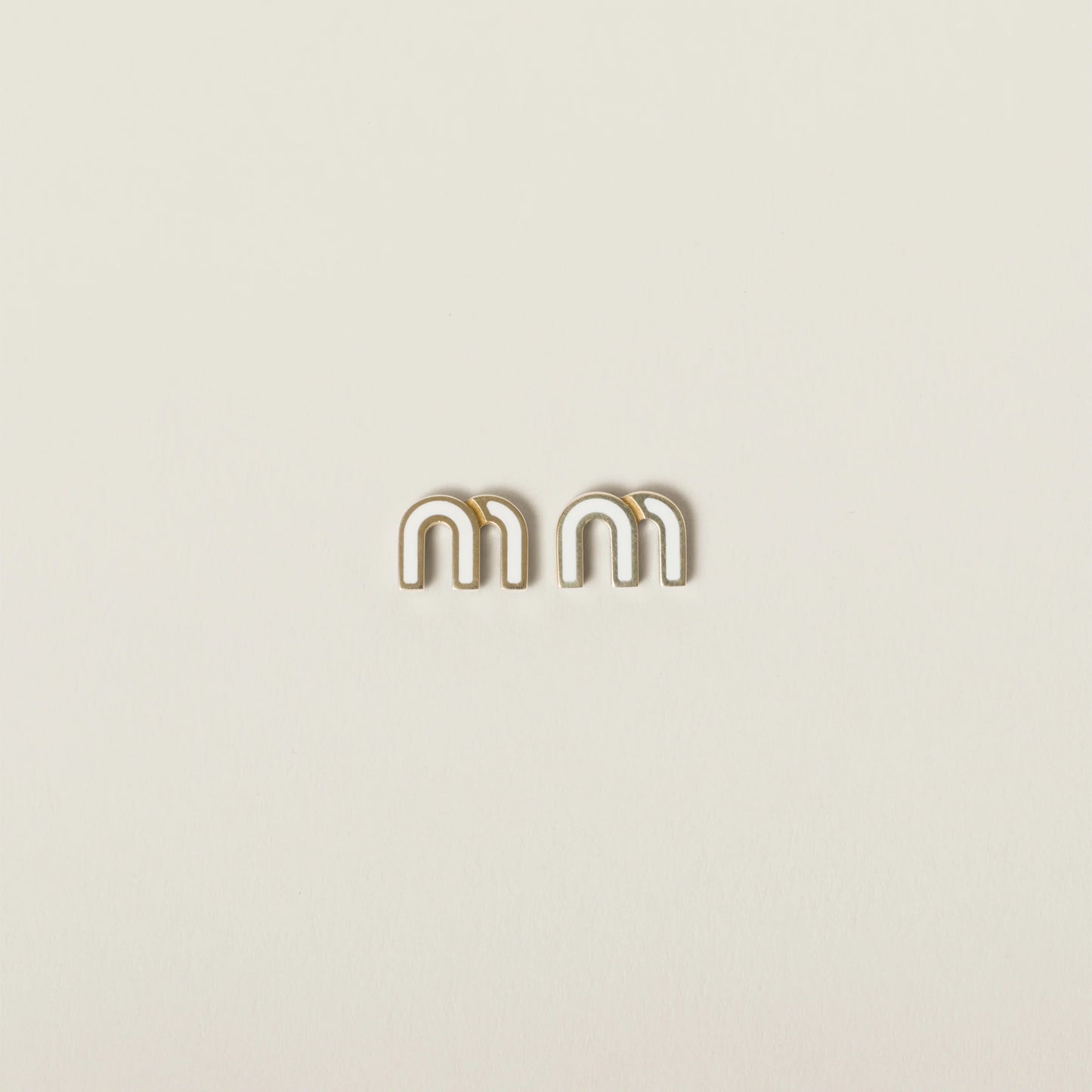 Enameled metal earrings