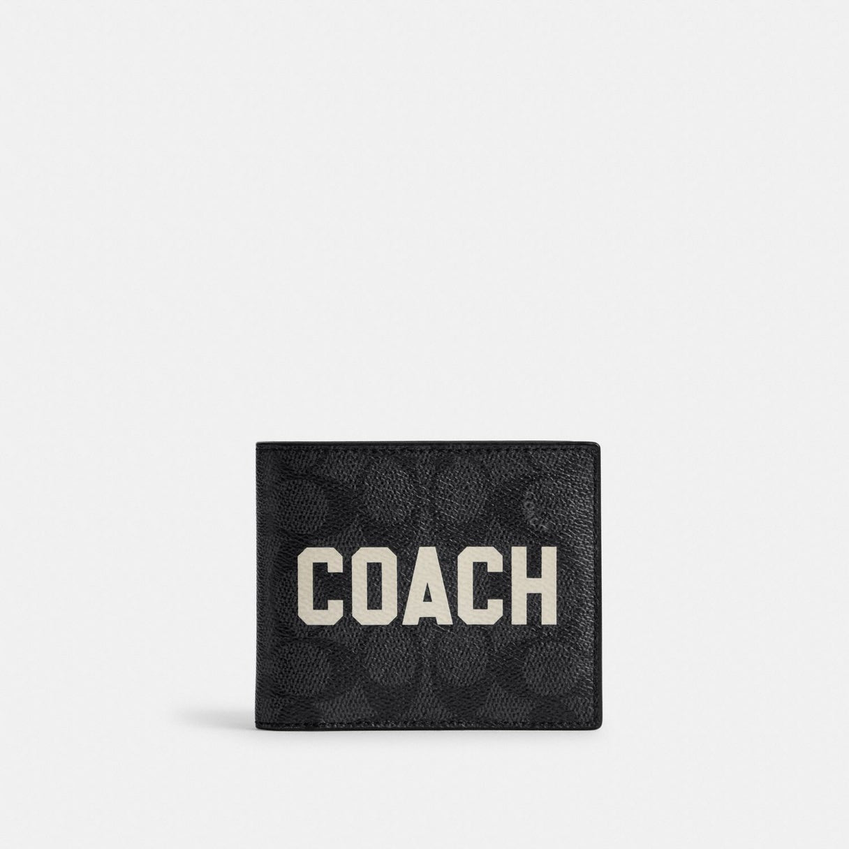 Men’s Wallet In Signature Canvas With Coach Graphic