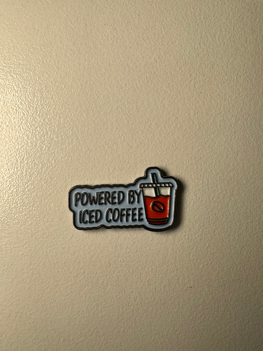 Powder by iced coffee