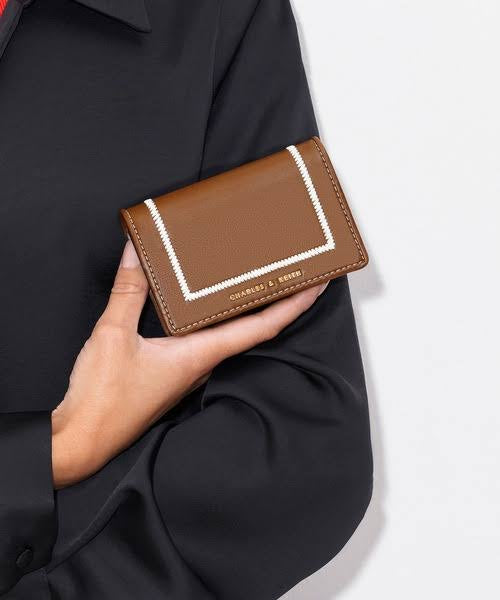 CHARLES & KEITH Astra Contrast Trim Wallet