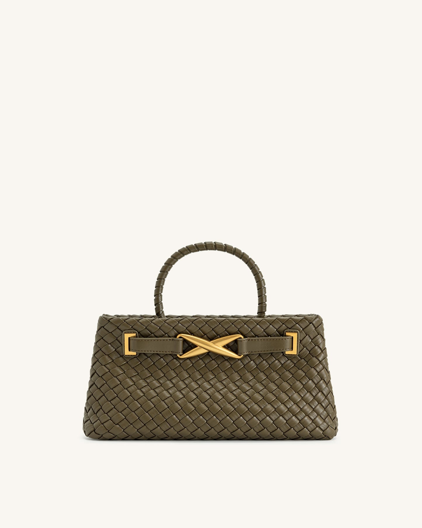 Elora Woven Bag - Dark Olive