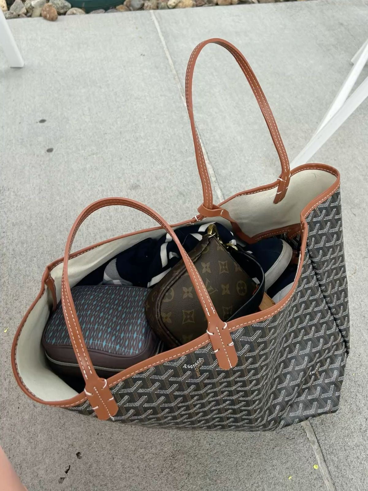 Goyard Medium tote Black