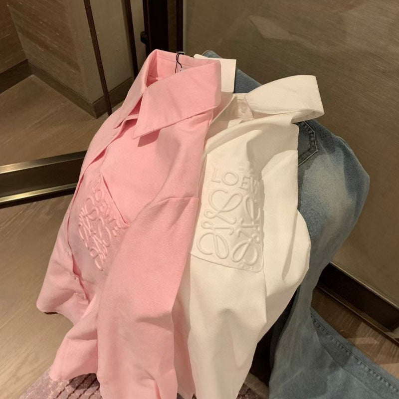 Loewe anagram oversized button down