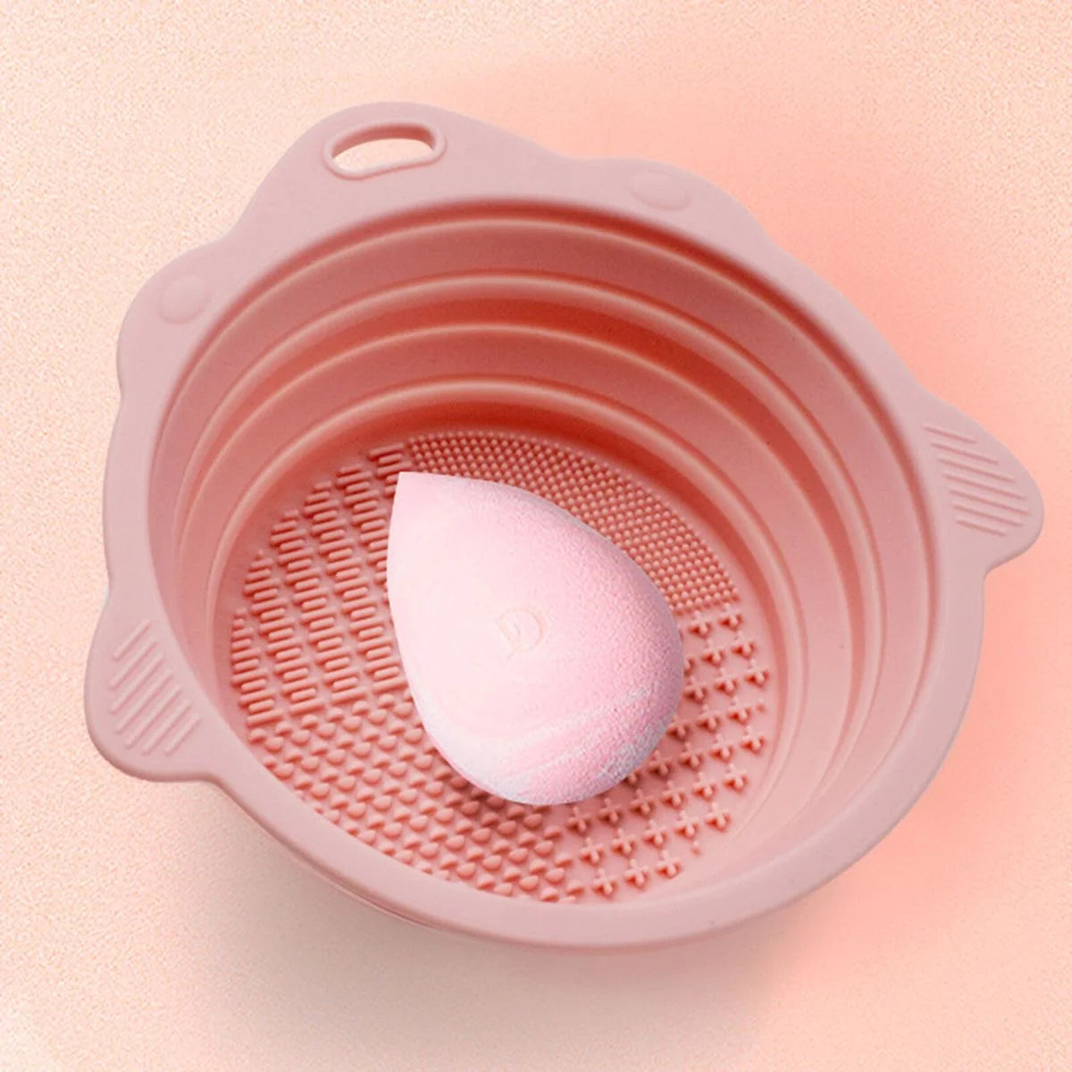 Foldable Makeup brush cleaning bowl