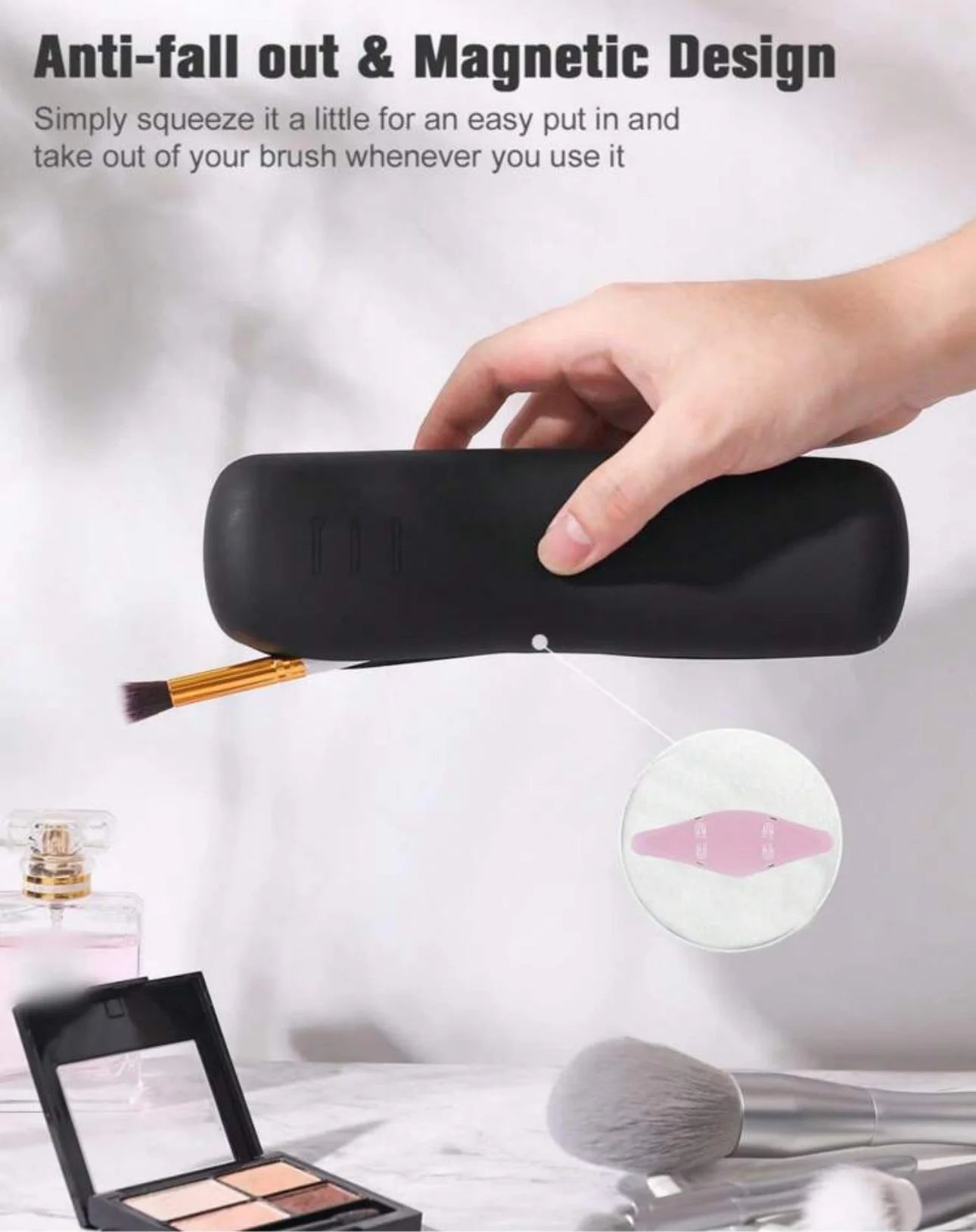 Portable Travel Makeup brush holder