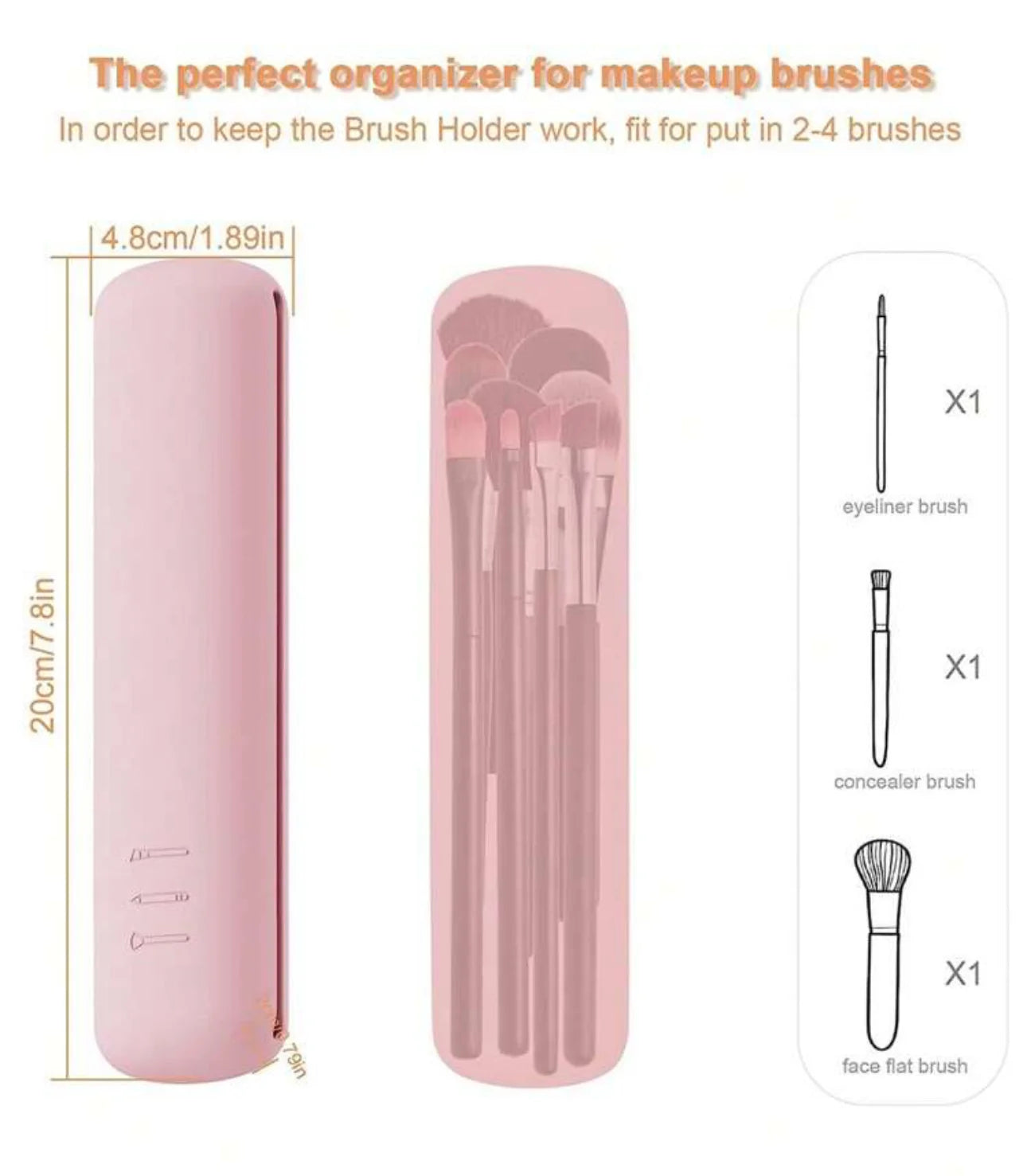 Portable Travel Makeup brush holder