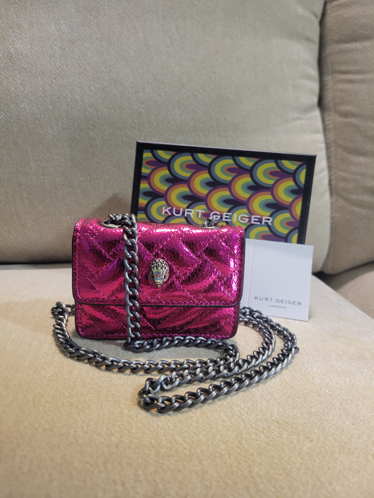 KURT GEIGER 
Micro Kensington Crossbody Bag
