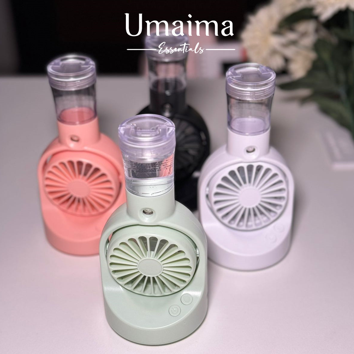 Rechargeable Portable Fan with Nano Mist