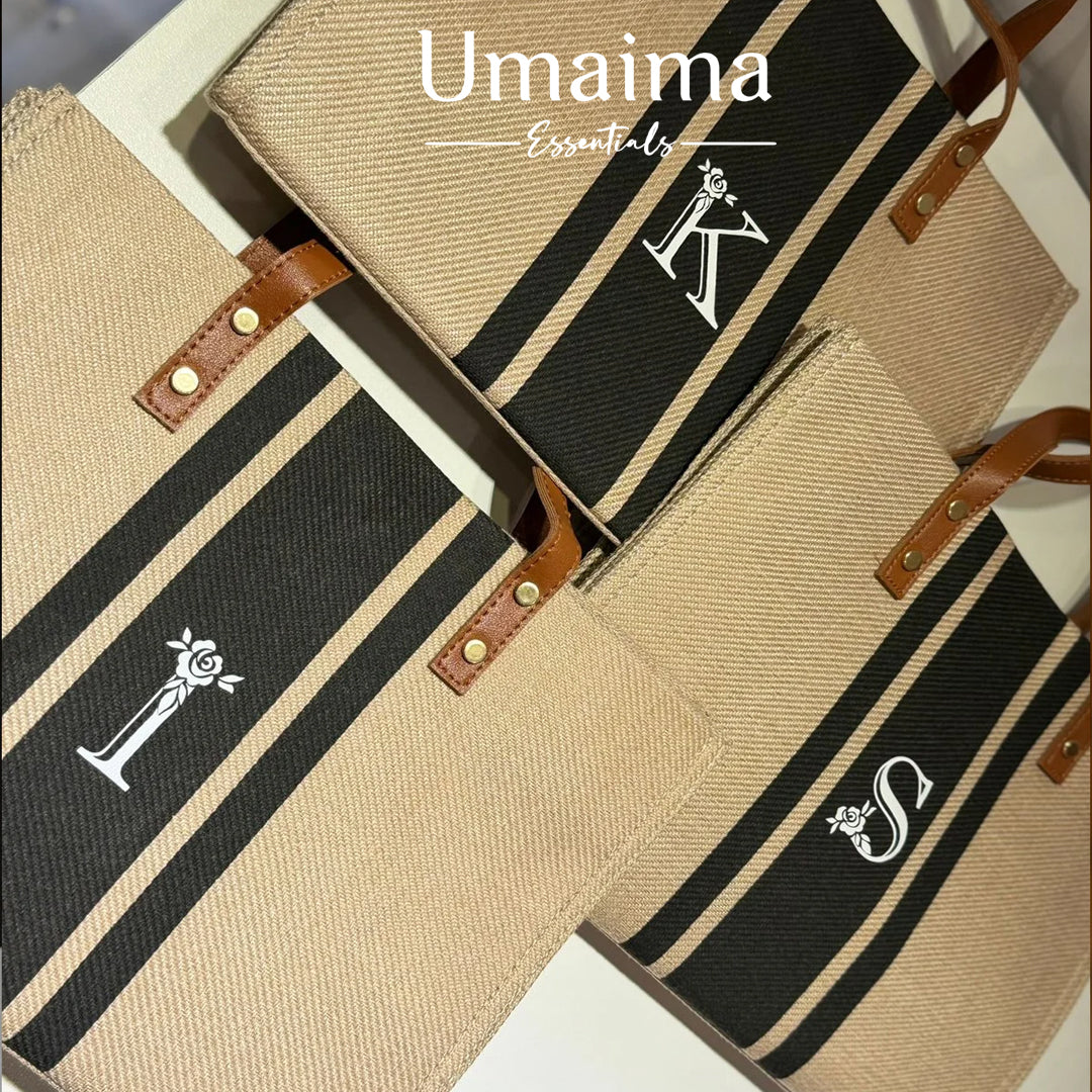 Exclusive Personalized Initial Customized Tote Bag